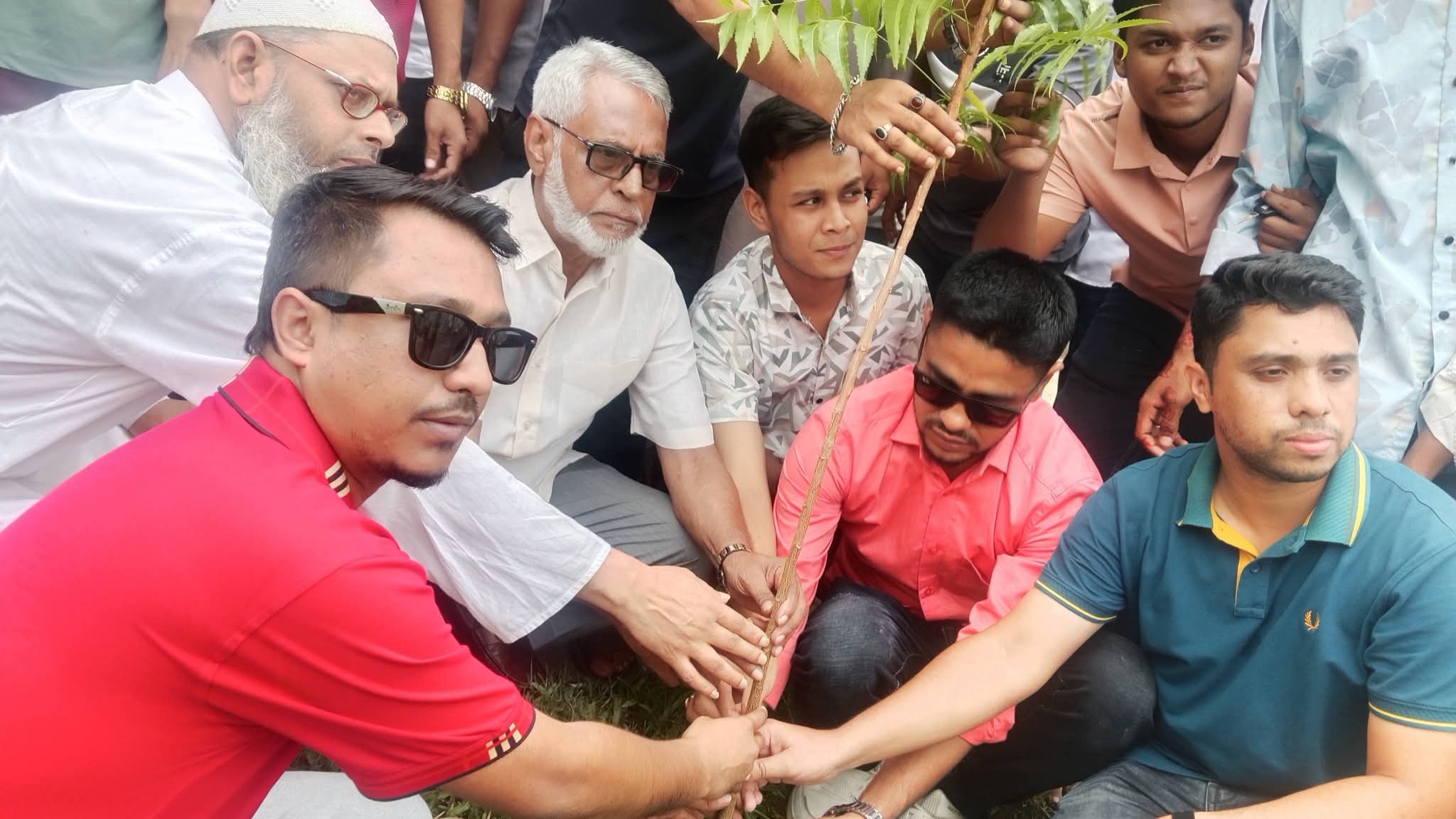 জেলা ছাত্রদলের বৃক্ষরোপণ কর্মসূচিতে এমপি মাজহারুল ইসলাম